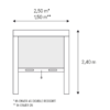 La hauteur et la largeur maximales pour le store moustiquaire espagnol